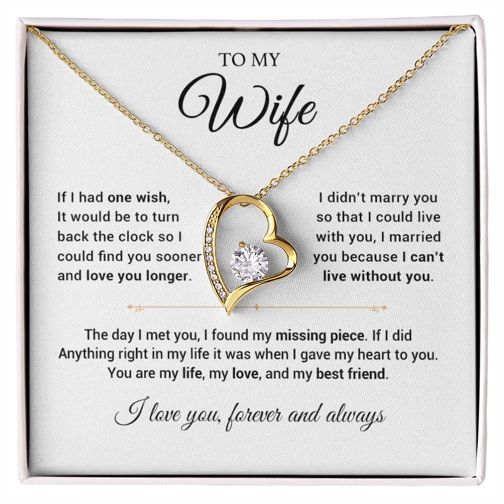 To My Wife Necklace, Anniversary Gift For Wife, Wife Birthday, Gift For Wife 14_8