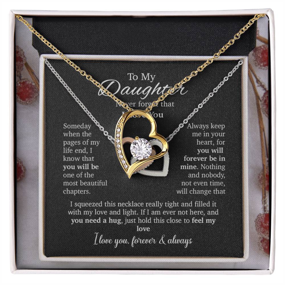 To My Daughter Necklace, Daughter Father Necklace, Daughter Gift From Dad, Mom 8_8
