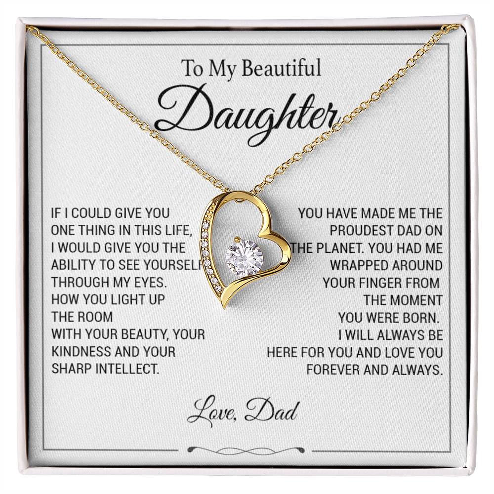 To My Daughter Necklace, Father to Daughter Necklace, Birthday Gift, Daughter Necklace 9_11