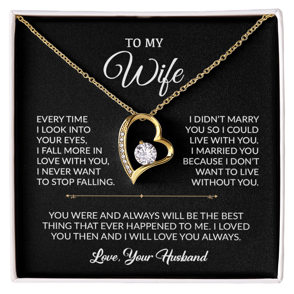 To My Wife Necklace, Gift For Wife, Anniversary Gift For Wife, Necklace For Wife