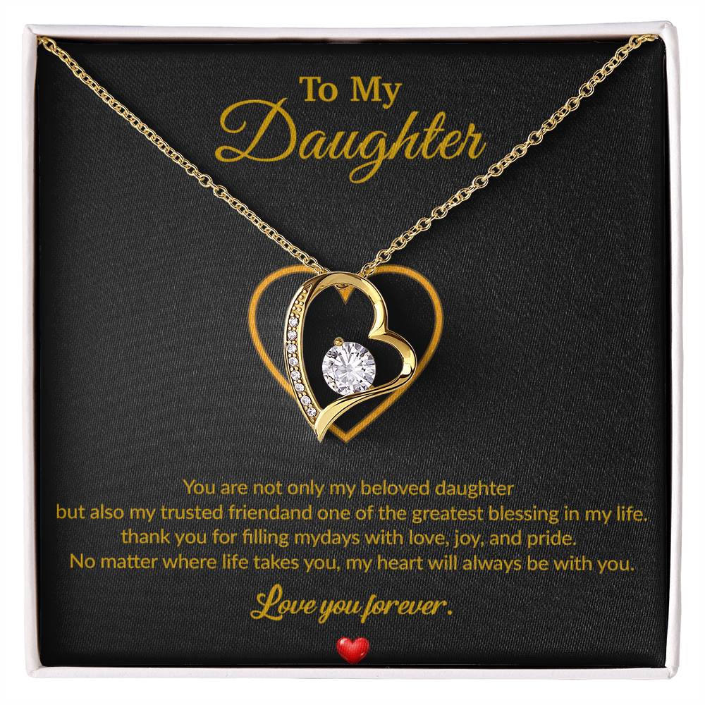 To My Daughter Necklace, Gift for Daughter from Dad, Father Daughter Necklace