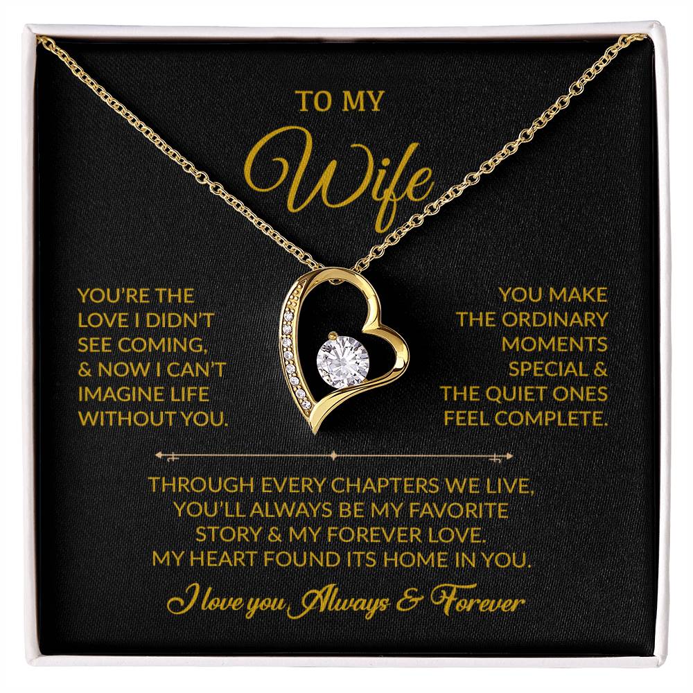 To My Wife Necklace, Gift For Wife, Anniversary Gift For Wife, Necklace For Wife