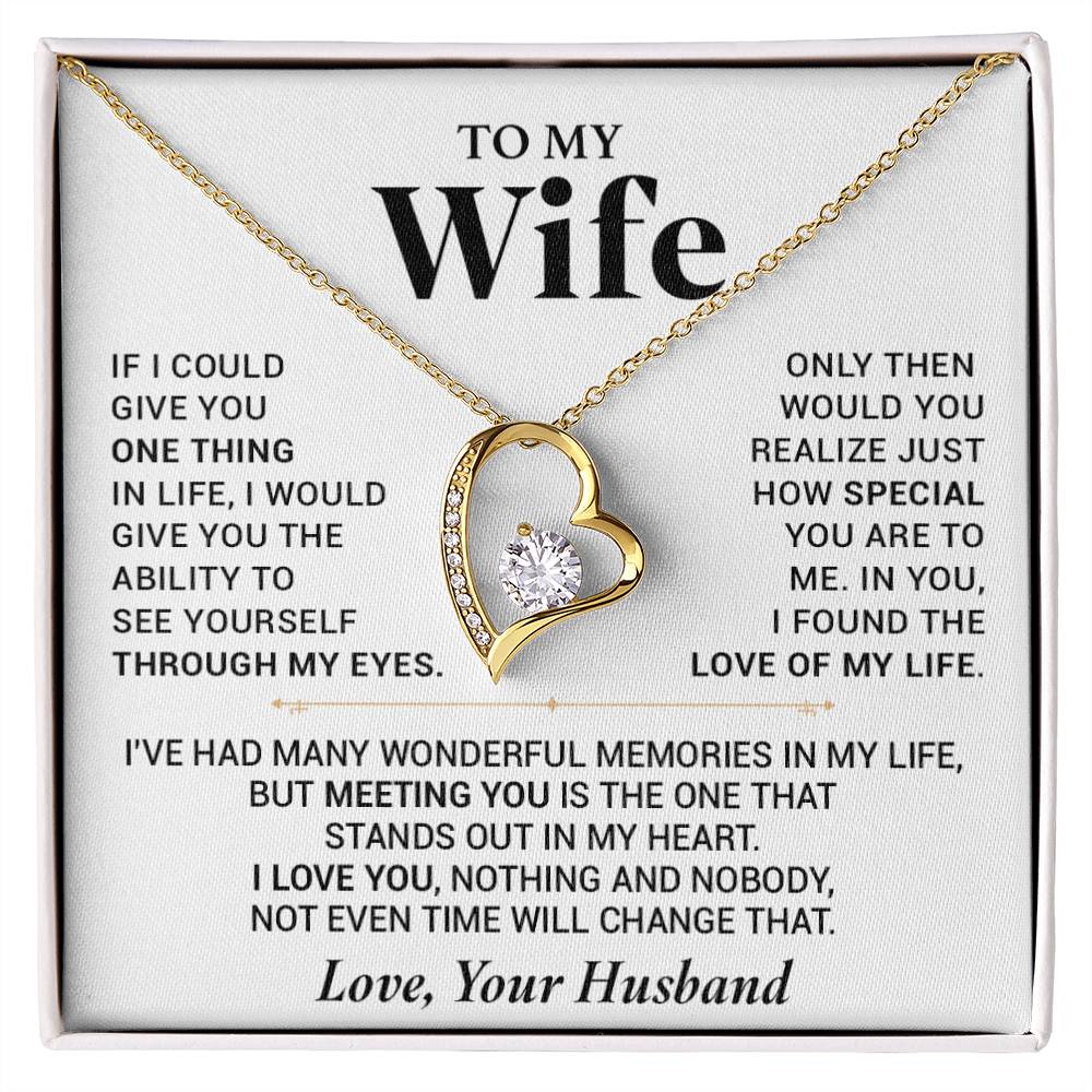To My Wife Necklace, Anniversary Gift For Wife, Wife Birthday, Gift For Wife 777