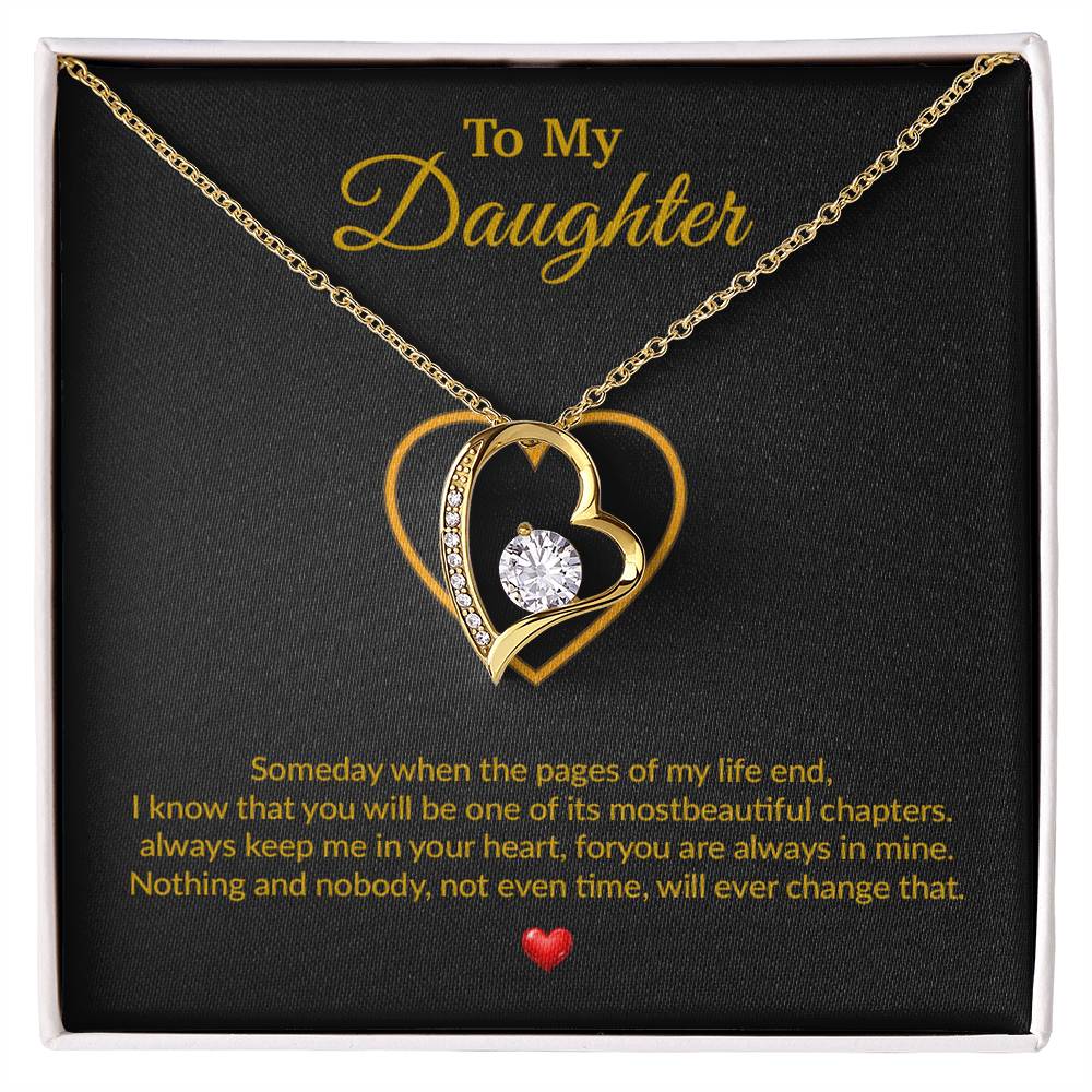 To My Daughter Necklace, Gift for Daughter from Dad, Father Daughter Necklace