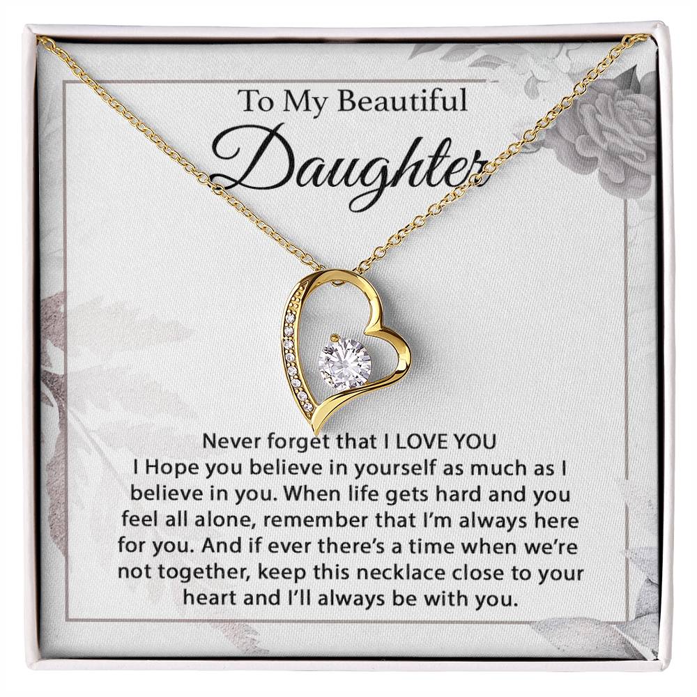 To My Daughter Necklace, Daughter Father Necklace, Daughter Gift From Dad, Mom 13_1