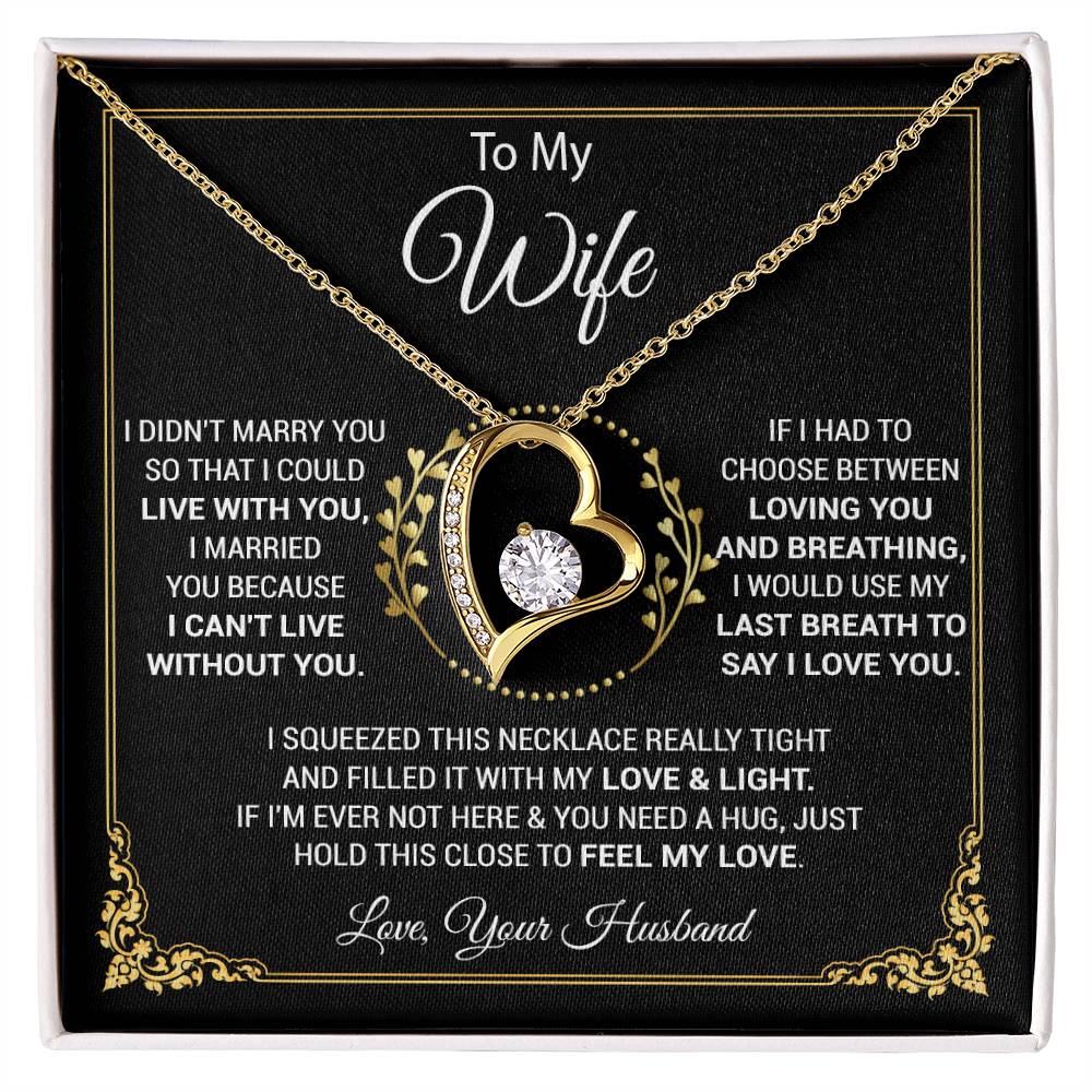 To My Wife Necklace, Wife Gift From Husband, Wife Husband, Christmas Gift