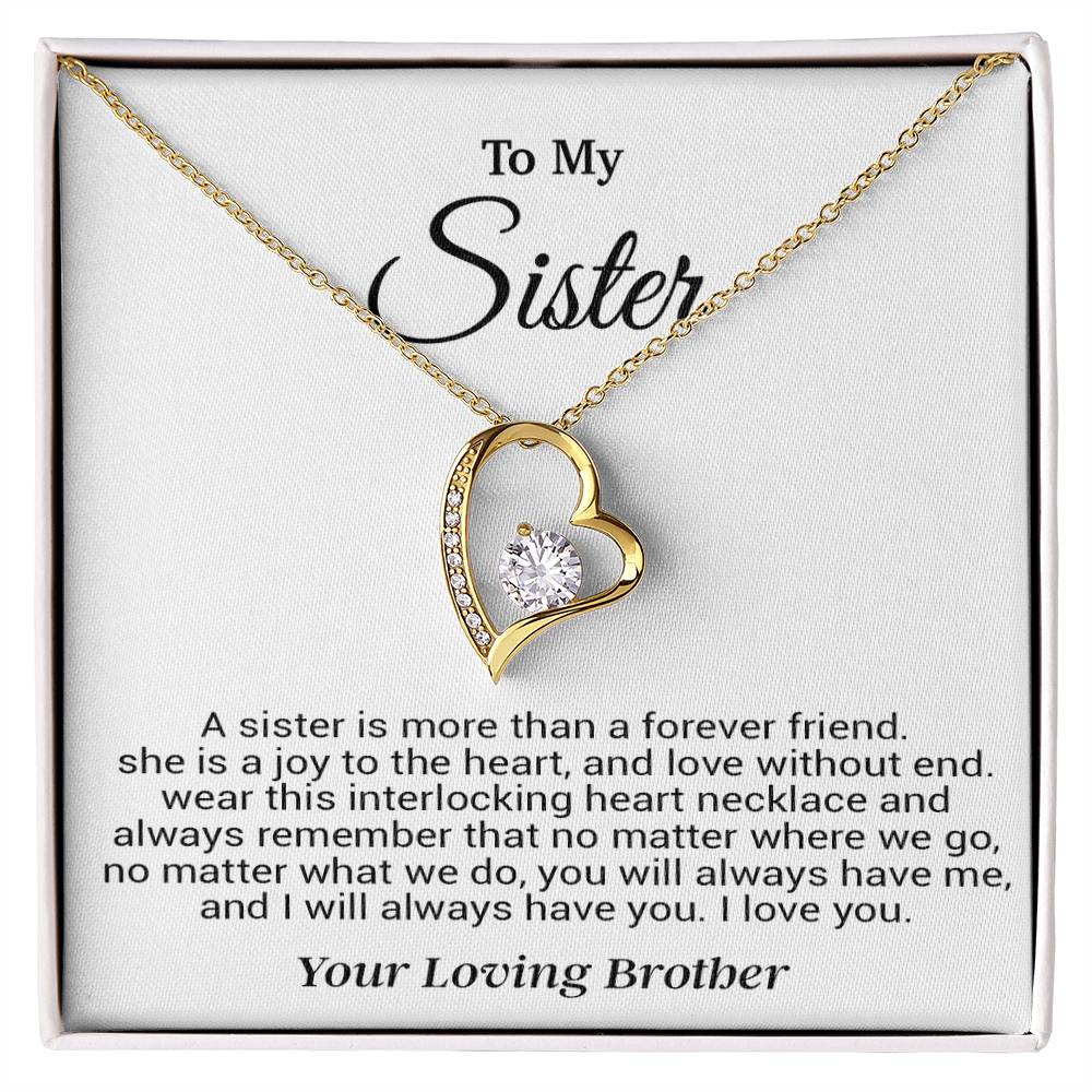 To My Sister Necklace, Birthday GIft For Little Sister, Birthday Gift 12_8