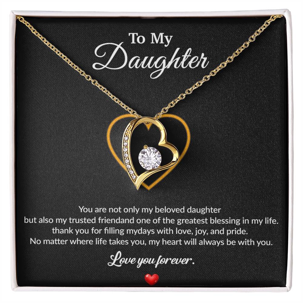 To My Daughter Necklace, Gift for Daughter from Dad, Father Daughter Necklace