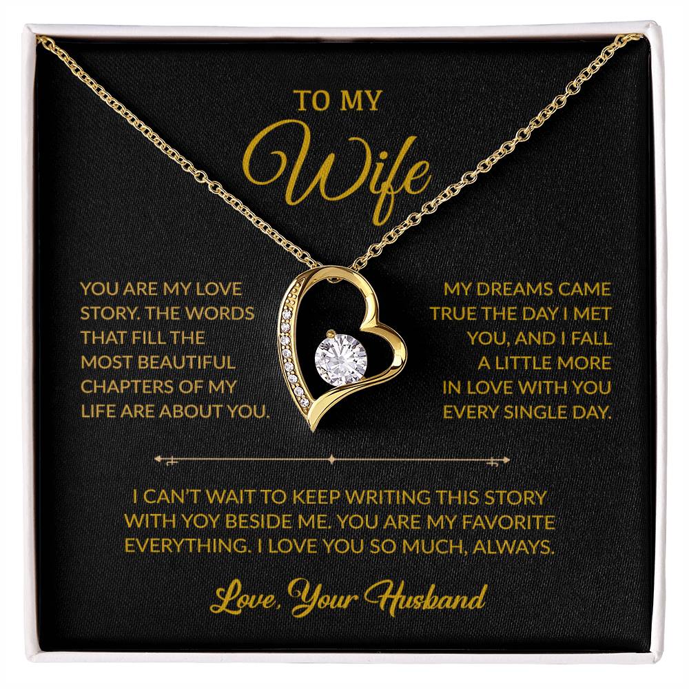 To My Wife Necklace, Gift For Wife, Anniversary Gift For Wife, Necklace For Wife