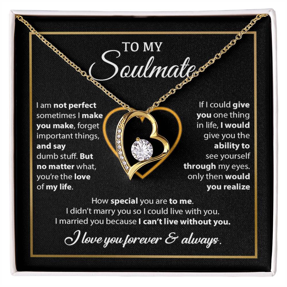 To My Soulmate Necklace, Gift For Wife From Husband, Valentines Gift For Wife 11_2_Black