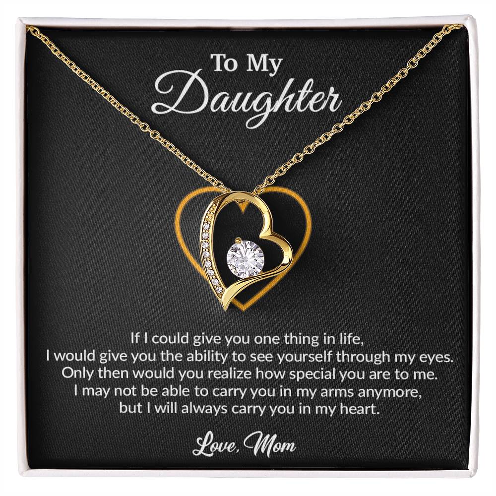 To My Daughter Necklace, Gift for Daughter from Mom, Mother Daughter Necklace