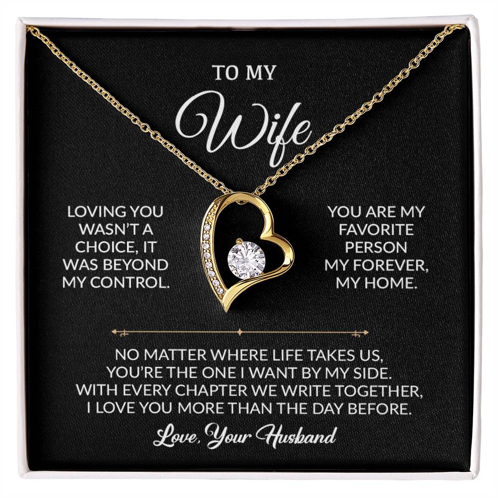 To My Wife Necklace, Gift For Wife, Anniversary Gift For Wife, Necklace For Wife