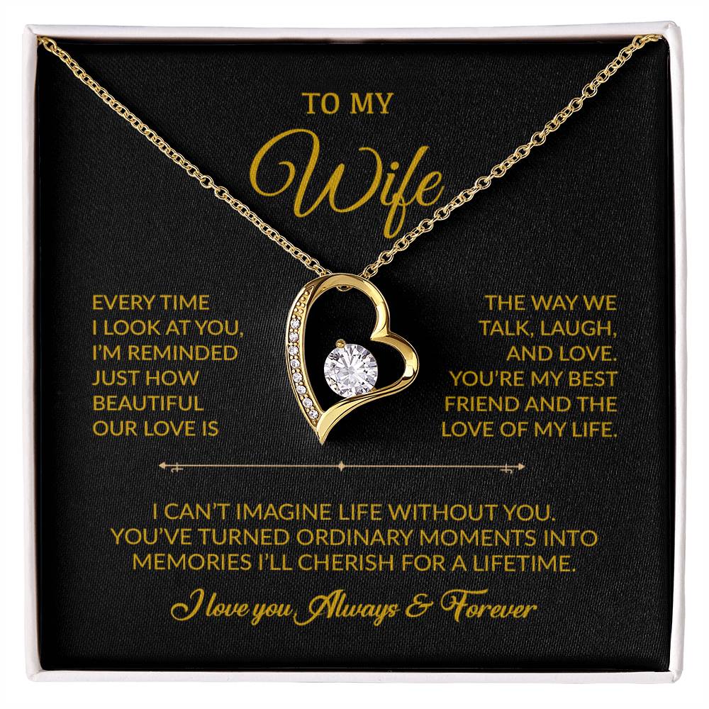 To My Wife Necklace, Gift For Wife, Anniversary Gift For Wife, Necklace For Wife