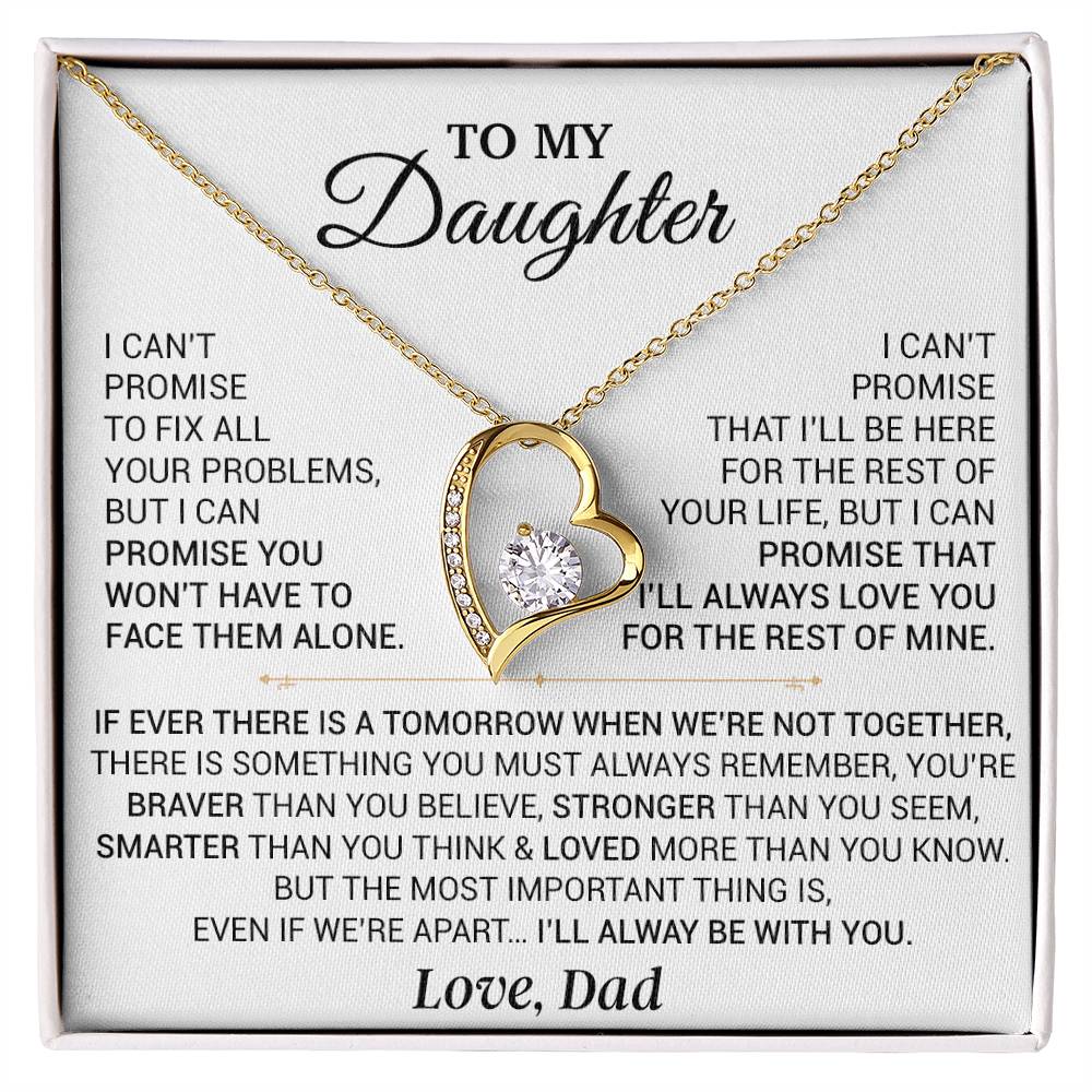 To My Daughter Necklace, Gift for Daughter from Dad,Daughter Father Necklace 9_9