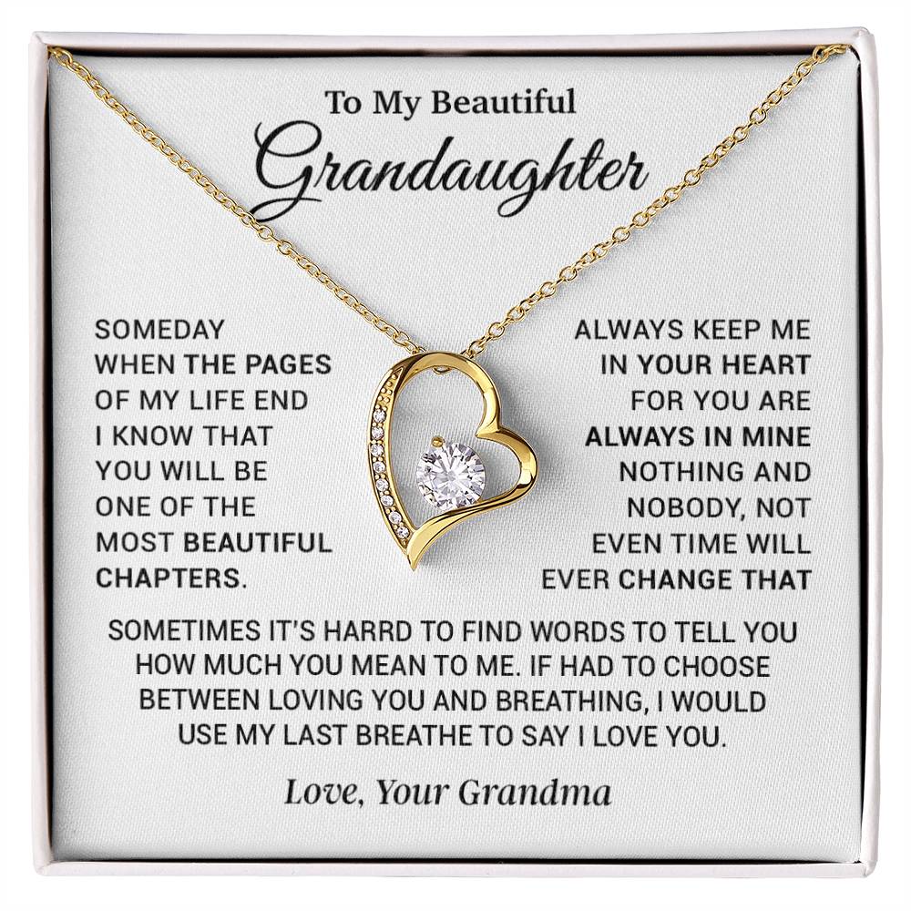 To My Granddaughter Necklace, Xmas Birthday Gift For Granddaughter from Grandma 5_9