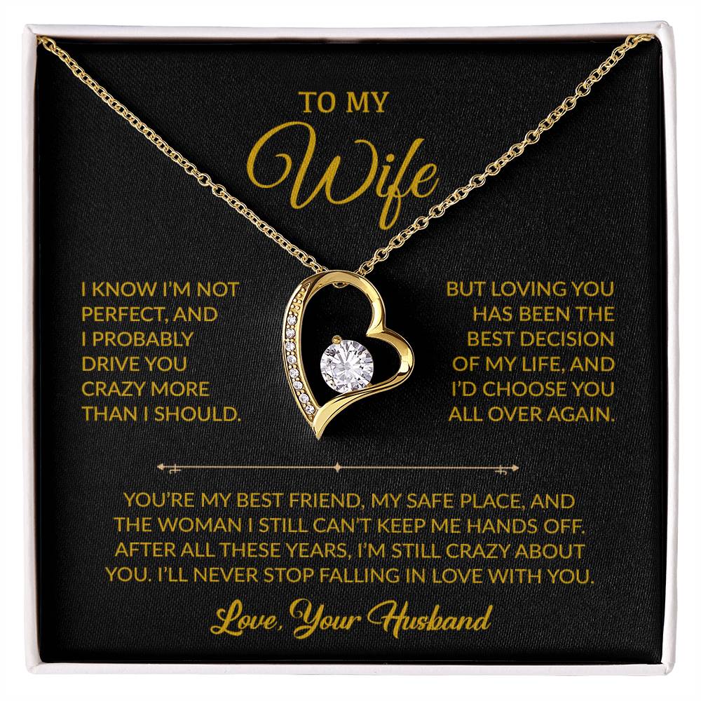 To My Wife Necklace, Gift For Wife, Anniversary Gift For Wife, Christmas Gift