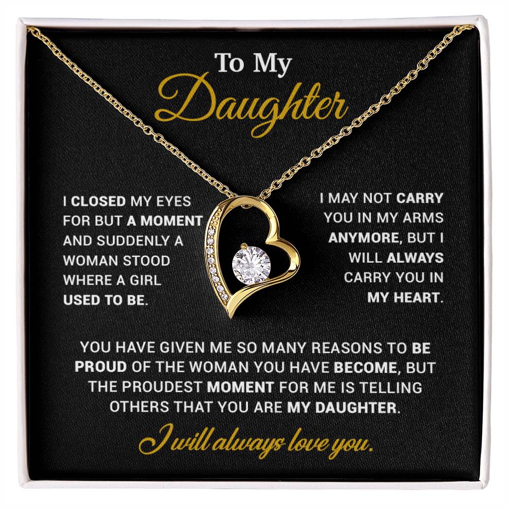 To My Daughter Necklace, Gift for Daughter from Dad, Father Daughter Necklace 120_11