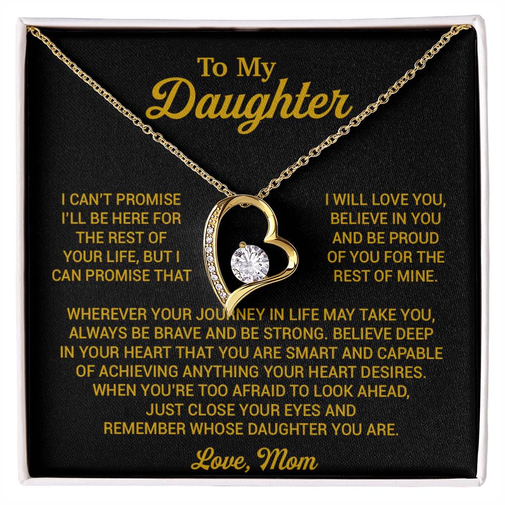 To My Daughter Necklace, Daughter Mother Necklace, Daughter Gift From Mom 16_8_Gold