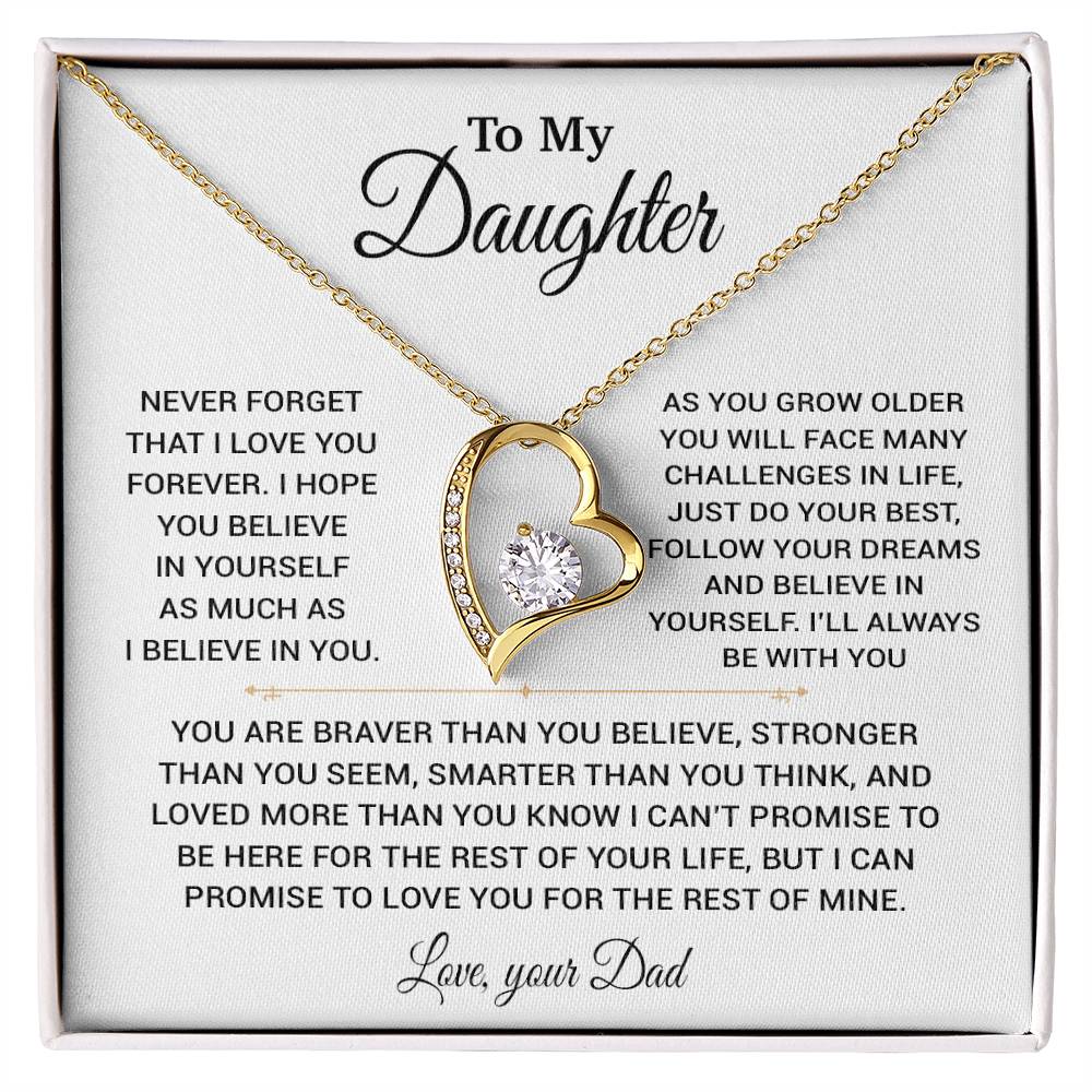To My Daughter Necklace, Gift for Daughter from Dad, Daughter Father Necklace 22_11