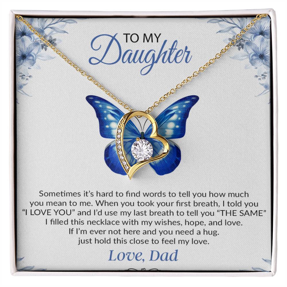 To My Daughter Necklace, Gift For Daughter From Dad, Daughter Father Necklace 1_12