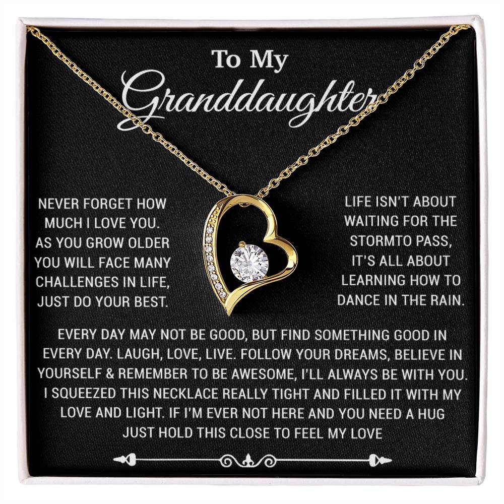 To My Granddaughter Necklace, Birthday Gift For Granddaughter, Birthday Gifts 6_10