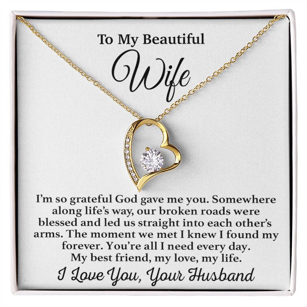 To My Wife Necklace, Gift From Husband, Anniversary Jewelry Gifts Wife 29_3