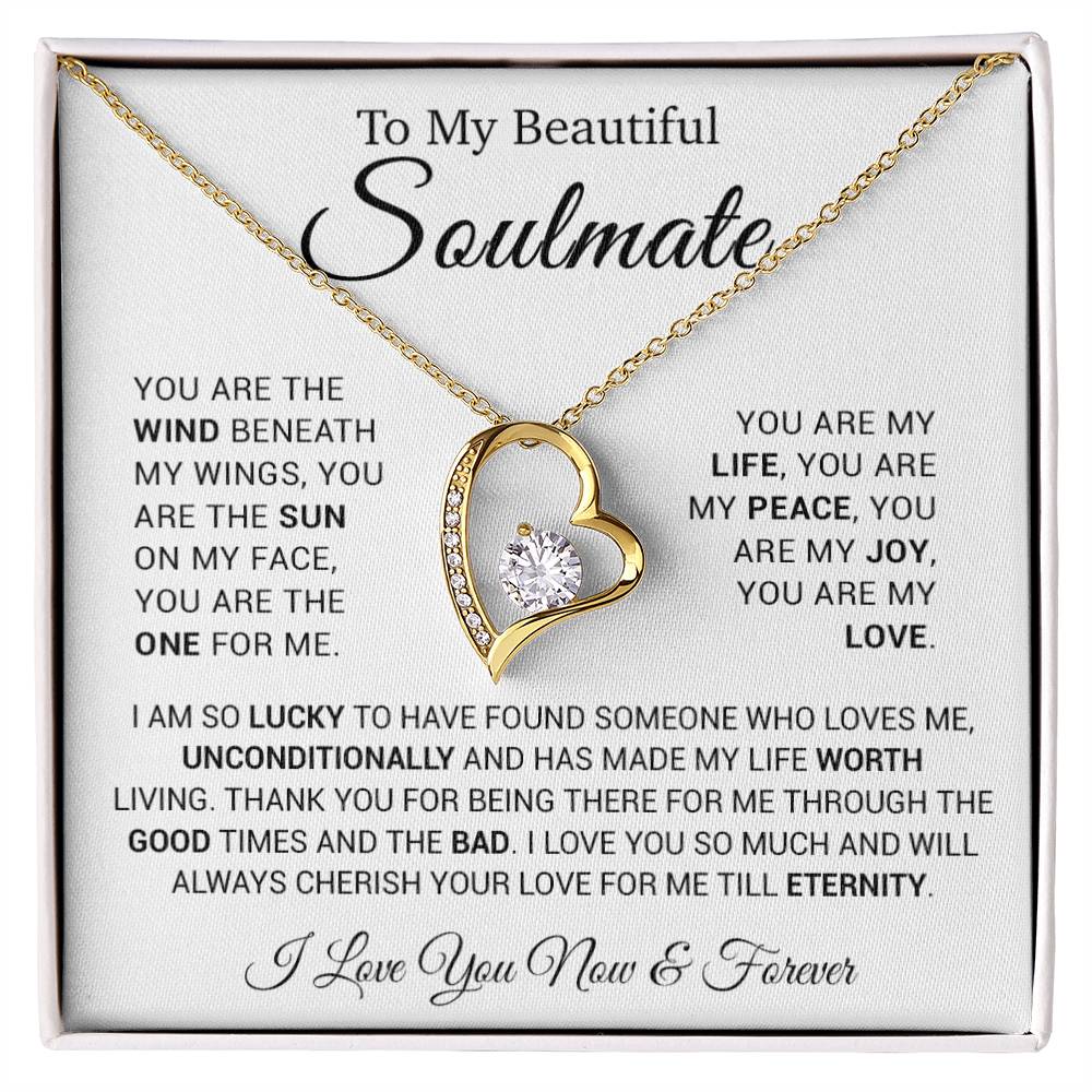 To My Soulmate Necklace, Gift for Girlfriend, Gifts for Her, Christmas Gift