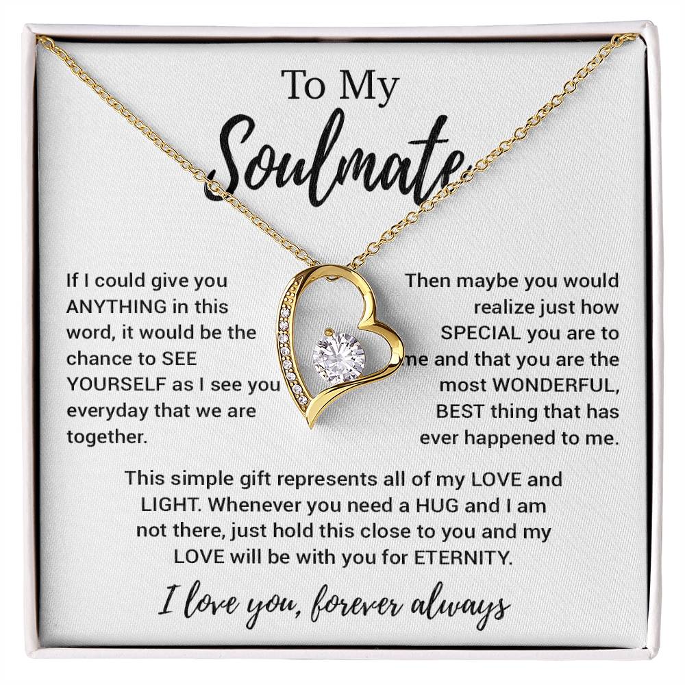 To My Soulmate Necklace, Soulmate Gift, Soulmate Jewelry Anniversary 11_8