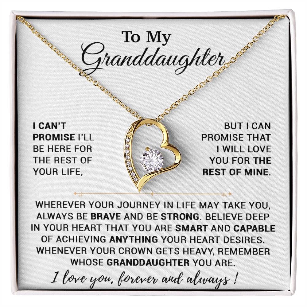 To My Granddaughter Necklace, Birthday Gift For Granddaughter, Birthday Gifts 7_10