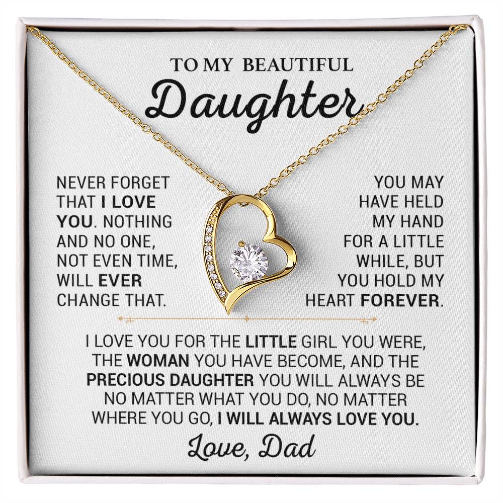 To My Daughter Necklace, Daughter Father Necklace, Daughter Gift From Dad 13_2