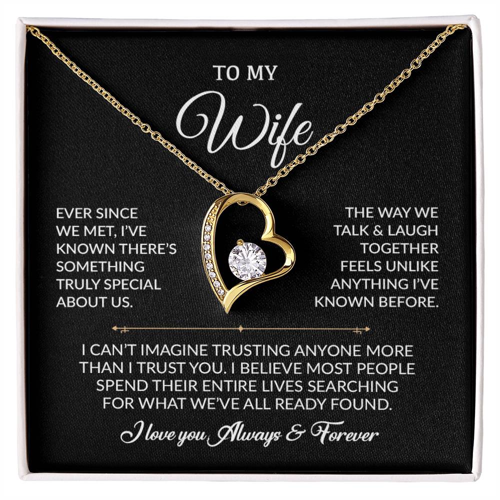 To My Wife Necklace, Gift For Wife, Anniversary Gift For Wife, Necklace For Wife