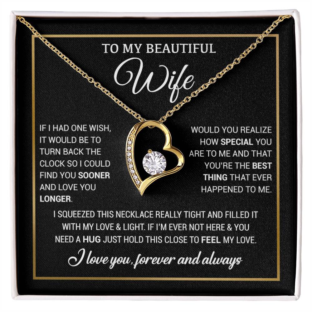 To My Wife Necklace, Christmas Gifts For Women, Anniversary Gift For Wife 19_11_Black