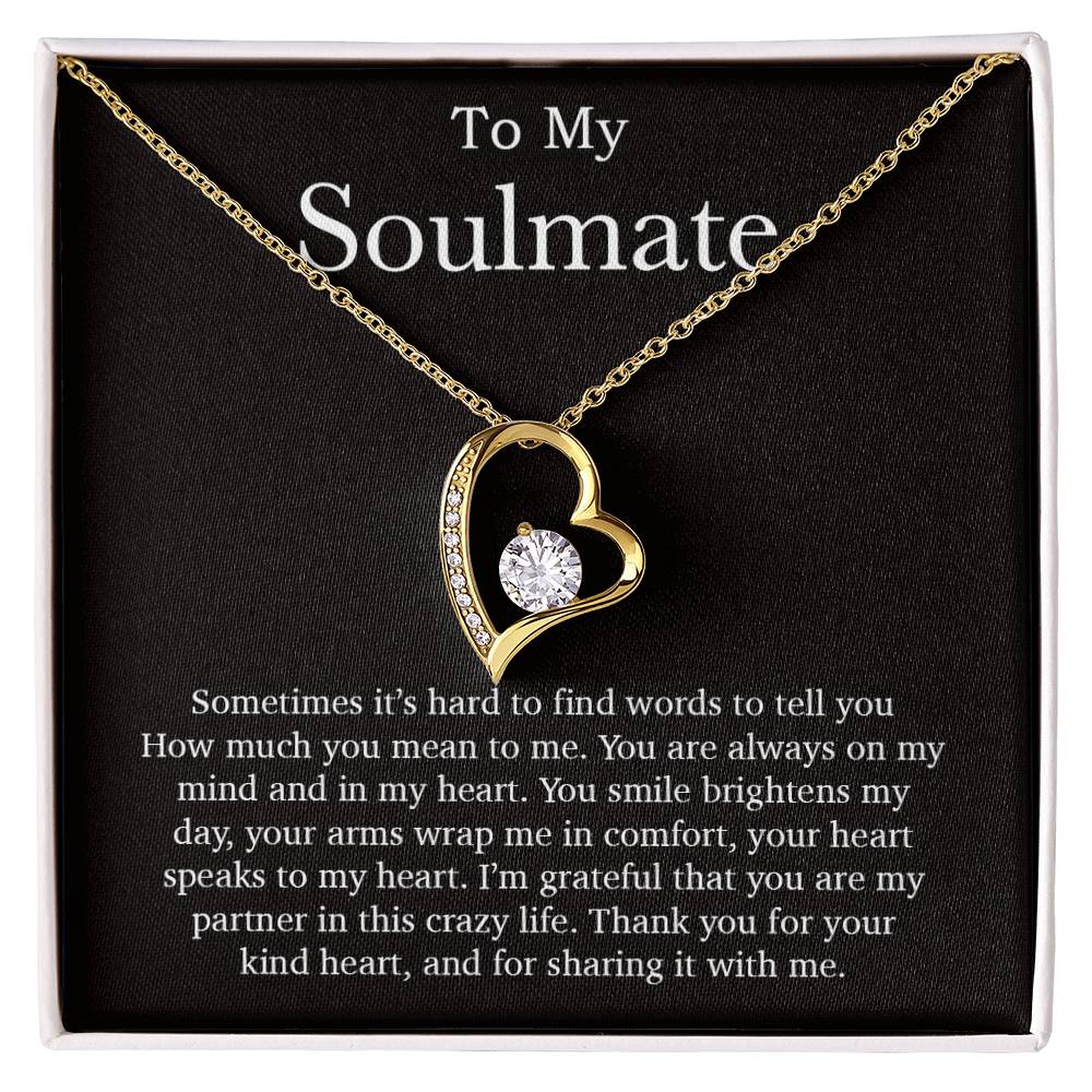 To My Soulmate Necklace, Valentines Day Gift, Soulmate Gifts, Birthday Gifts