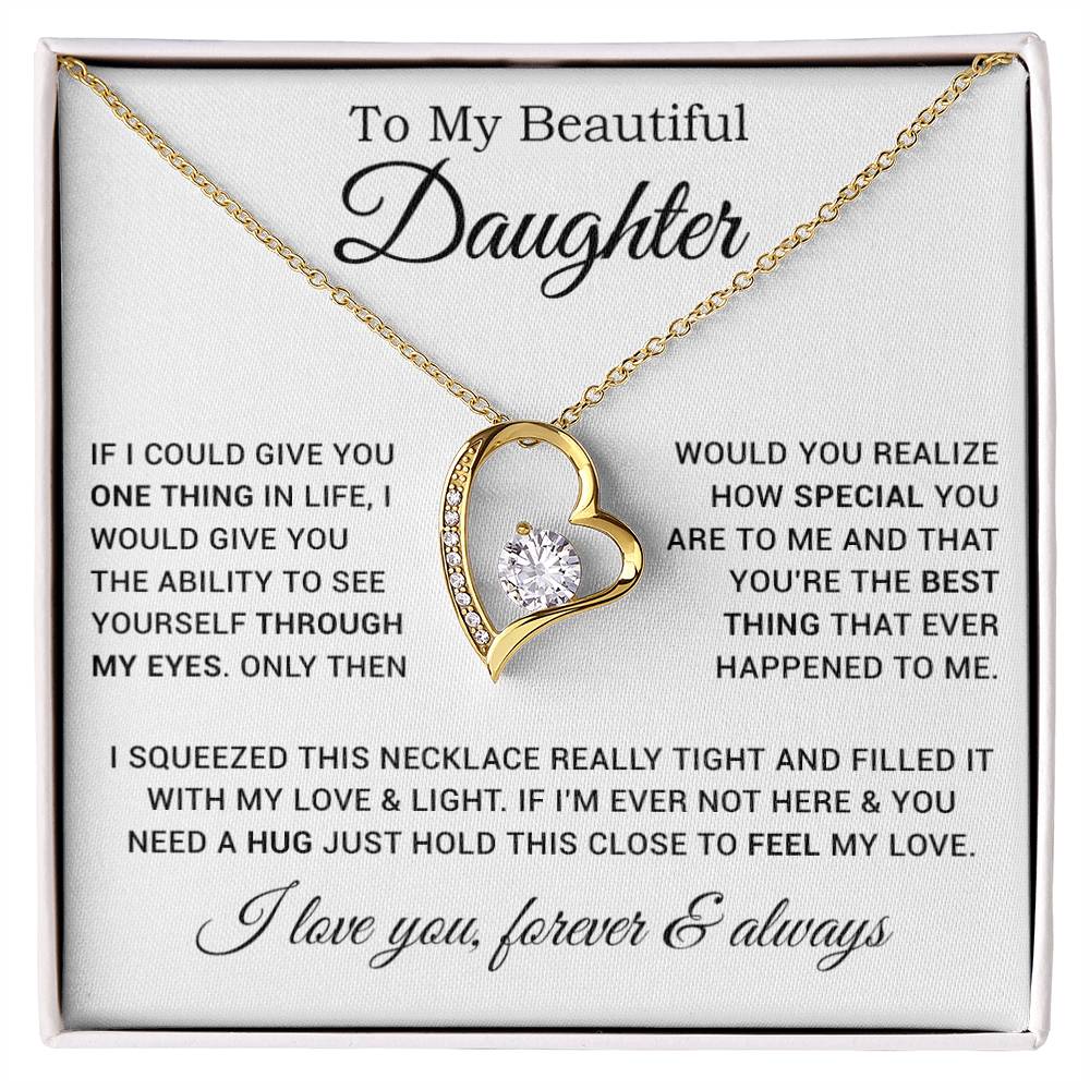 To My Daughter Necklace, Gift For Daughter From Dad, Father Daughter Necklace 9_1