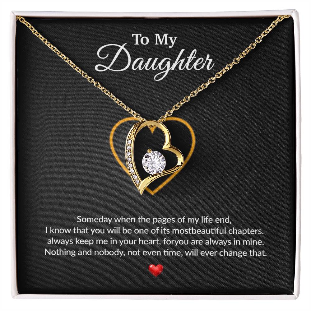 To My Daughter Necklace, Gift for Daughter from Dad, Father Daughter Necklace