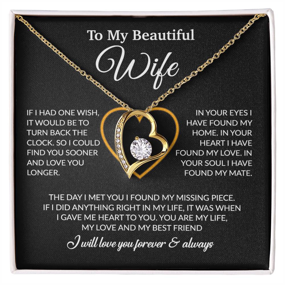To My Wife Necklace, Christmas Gifts For Women, Anniversary Gift For Wife 21_12_Black