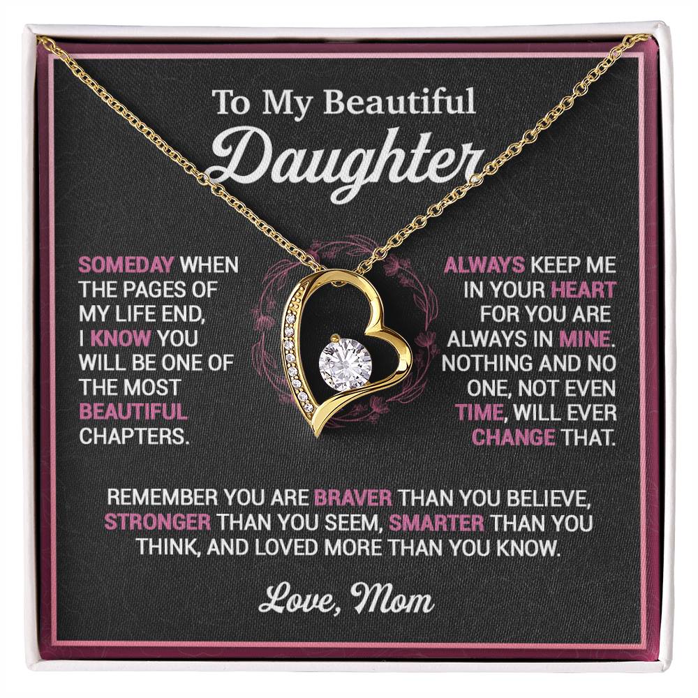 To My Daughter Necklace, Gift for Daughter from Mom, Mother Daughter Necklace 16_11