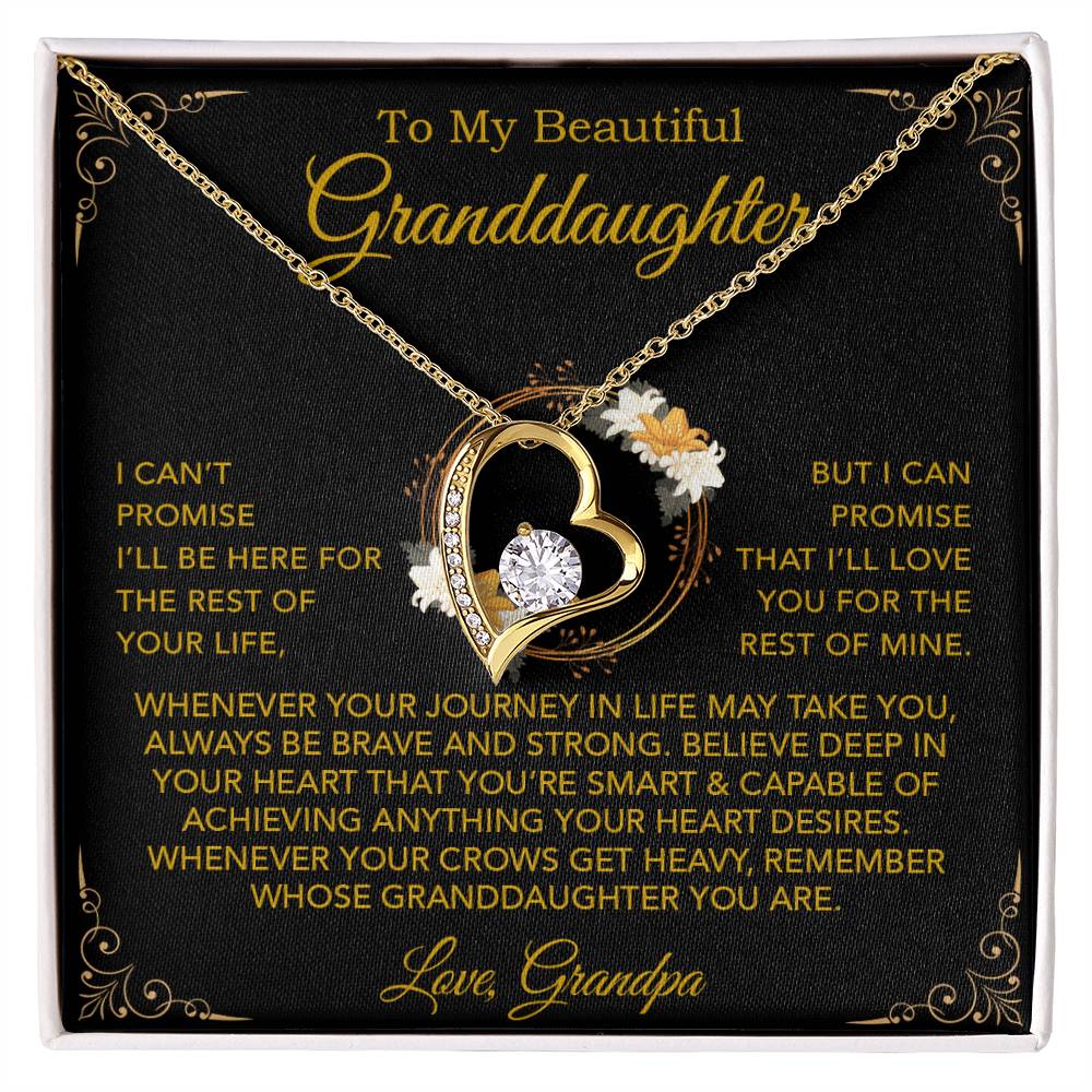 To My Granddaughter Necklace, Xmas Birthday Gift For Granddaughter From Grandpa 24_9