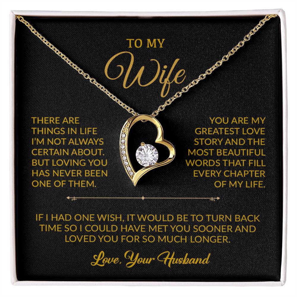 To My Wife Necklace, Gift For Wife, Anniversary Gift For Wife, Necklace For Wife