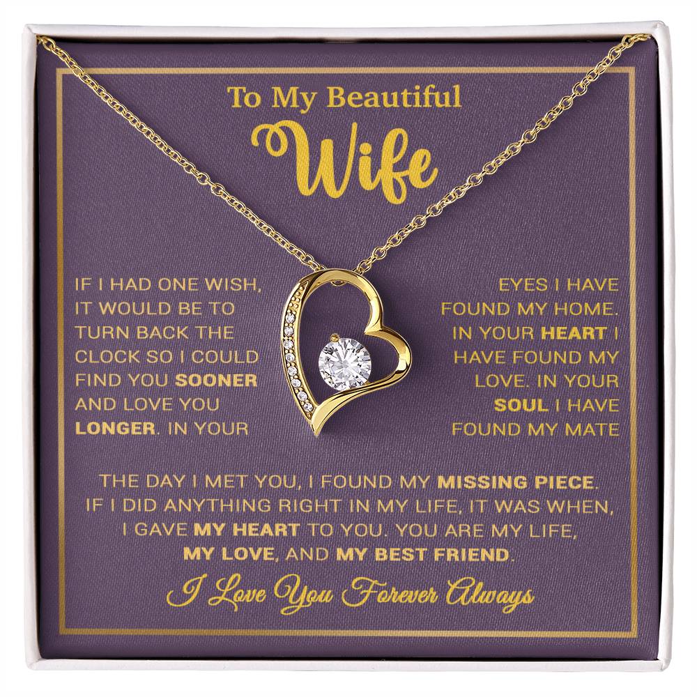 To My Wife Necklace, Gift For Wife, Anniversary Gift For Wife, Christmas Gift 27_9_Tim