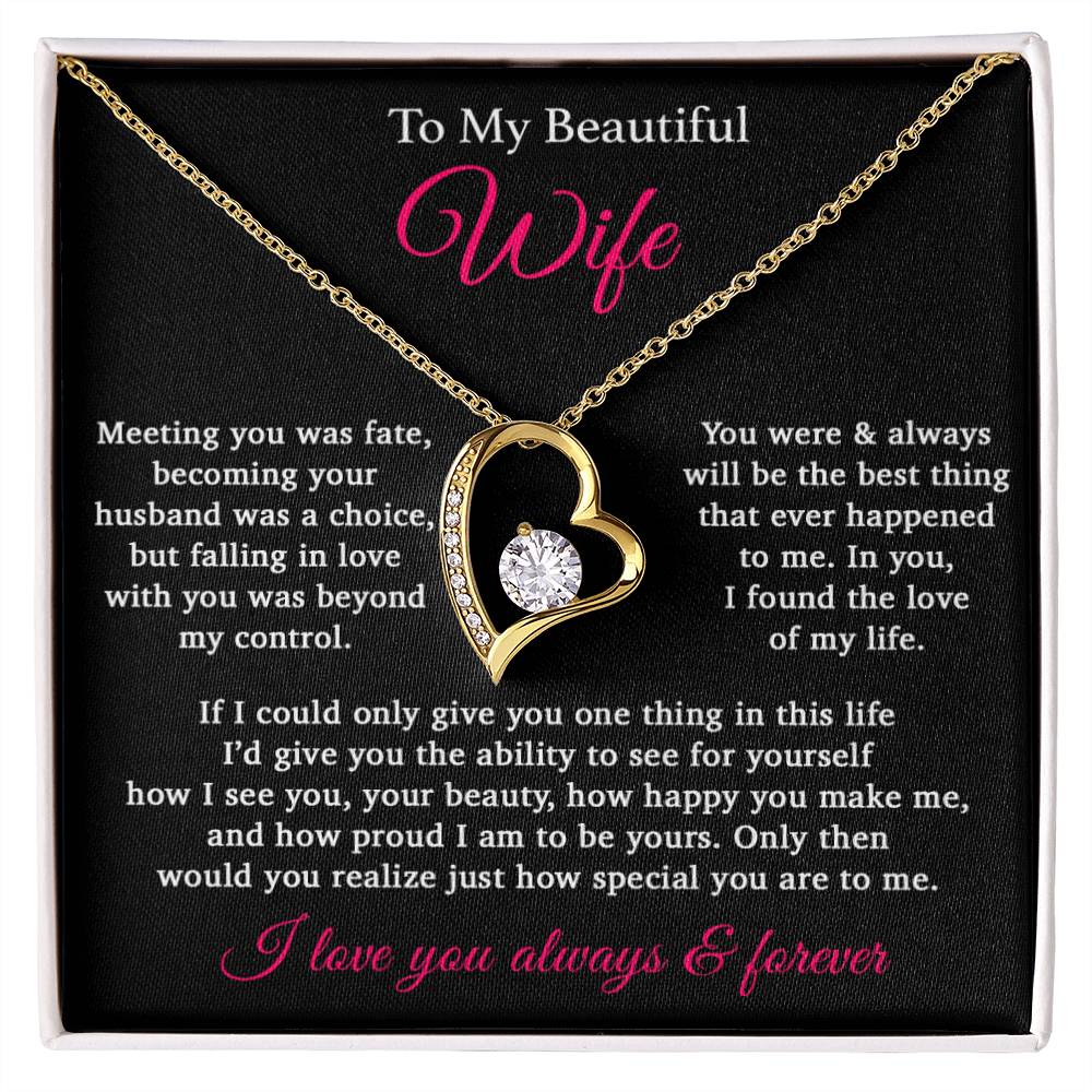 To My Wife Necklace Anniversary Gift For Wife, Birthday Gift For Wife, Gift For Wife, Necklace For Wife, Gift For Wife Birthday