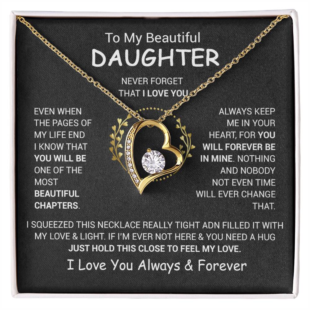 To My Daughter Necklace, Daughter Father Necklace, Daughter Gift From Dad, Mom 13_12