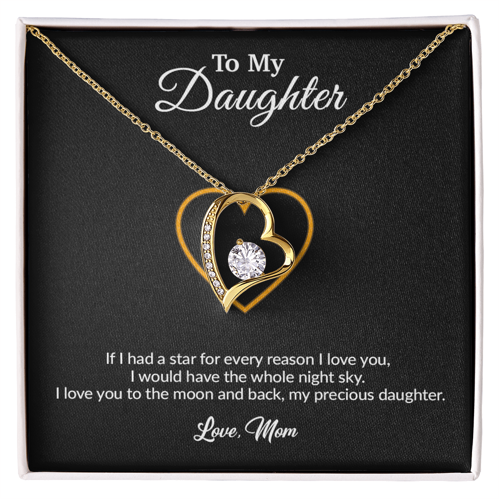 To My Daughter Necklace, Gift for Daughter from Mom, Mother Daughter Necklace