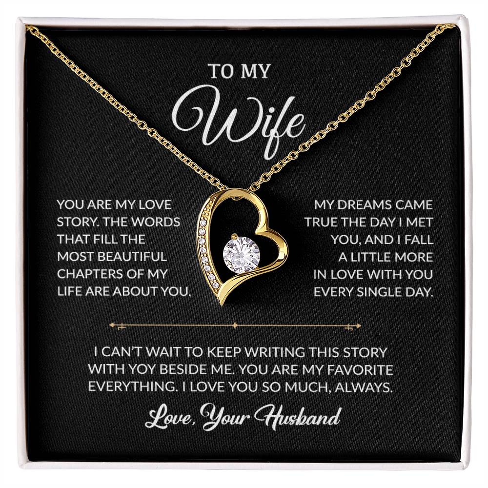 To My Wife Necklace, Gift For Wife, Anniversary Gift For Wife, Necklace For Wife