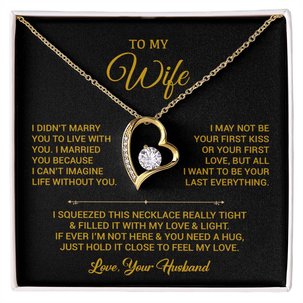 To My Wife Necklace, Gift For Wife, Anniversary Gift For Wife, Christmas Gift