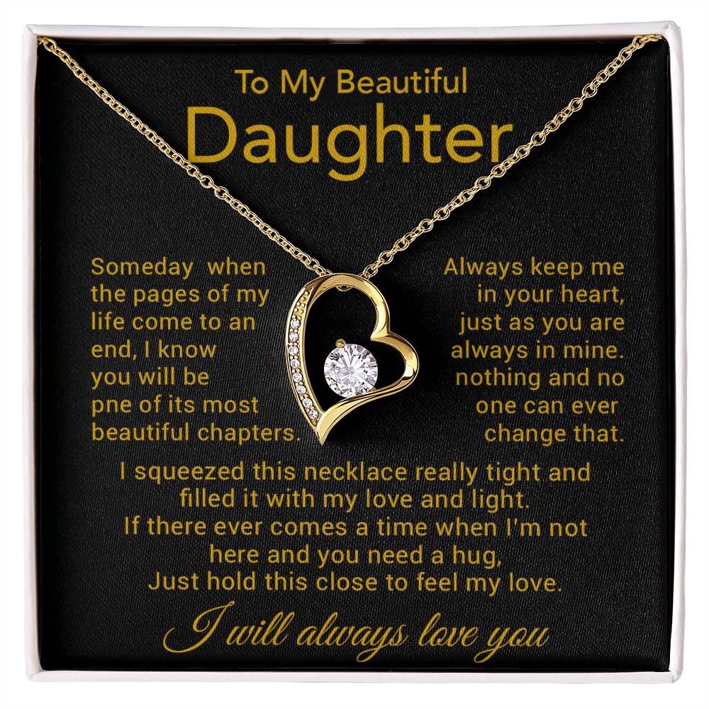 To My Daughter Necklace, Gift for Daughter from Dad, Father Daughter Necklace 8_11