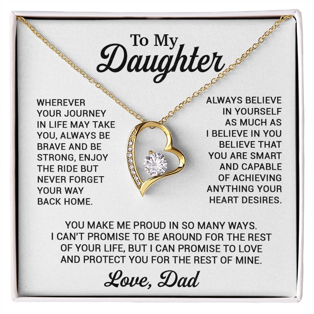 To My Daughter Necklace, Daughter Father Necklace, Daughter Gift From Dad 8_11