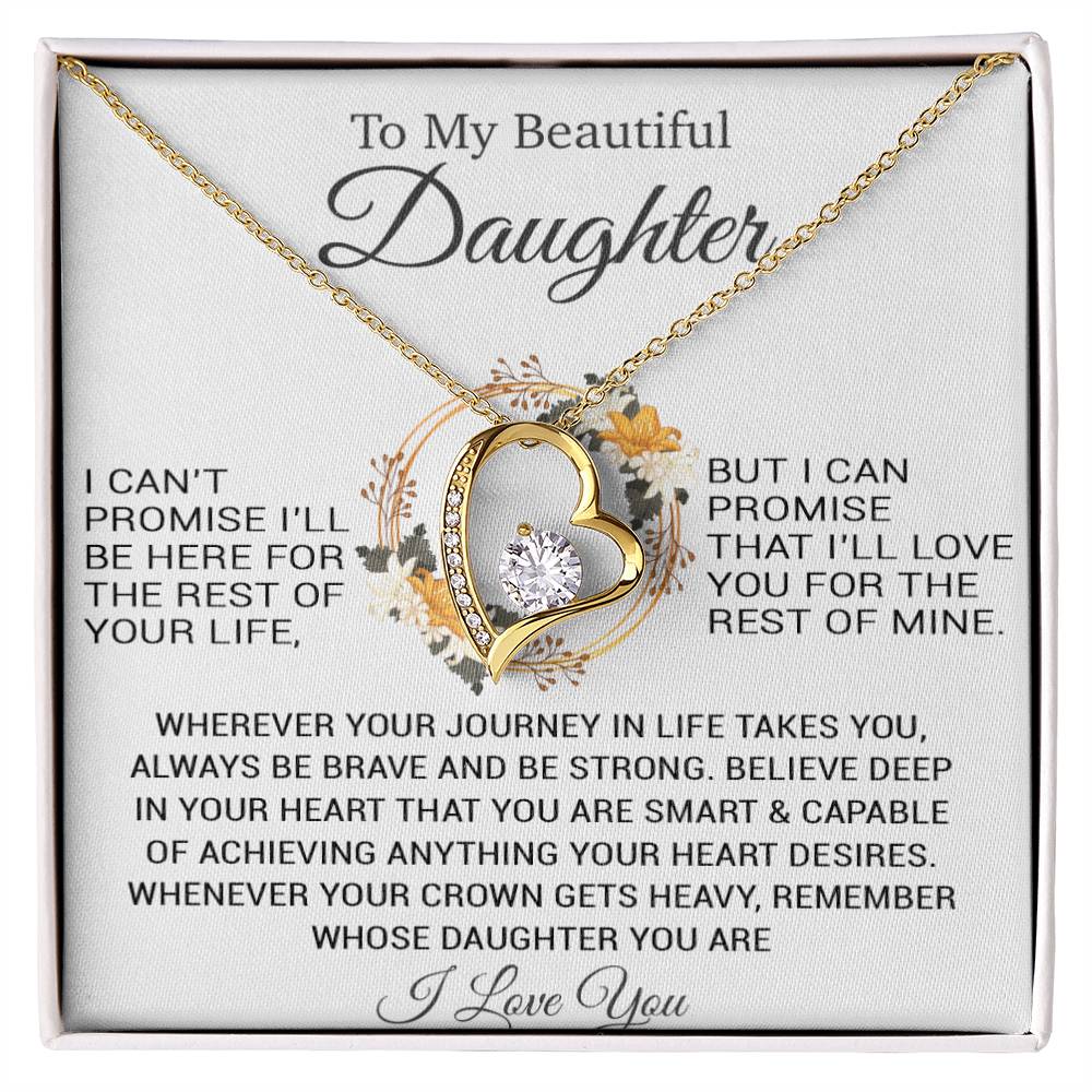 To My Daughter Necklace, Christmas Gift For Daughter, Daughter Gifts From Dad