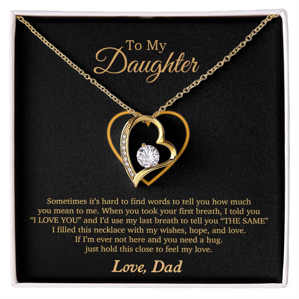 To My Daughter Necklace, Gift For Daughter From Dad, Daughter Father Necklace 3_11