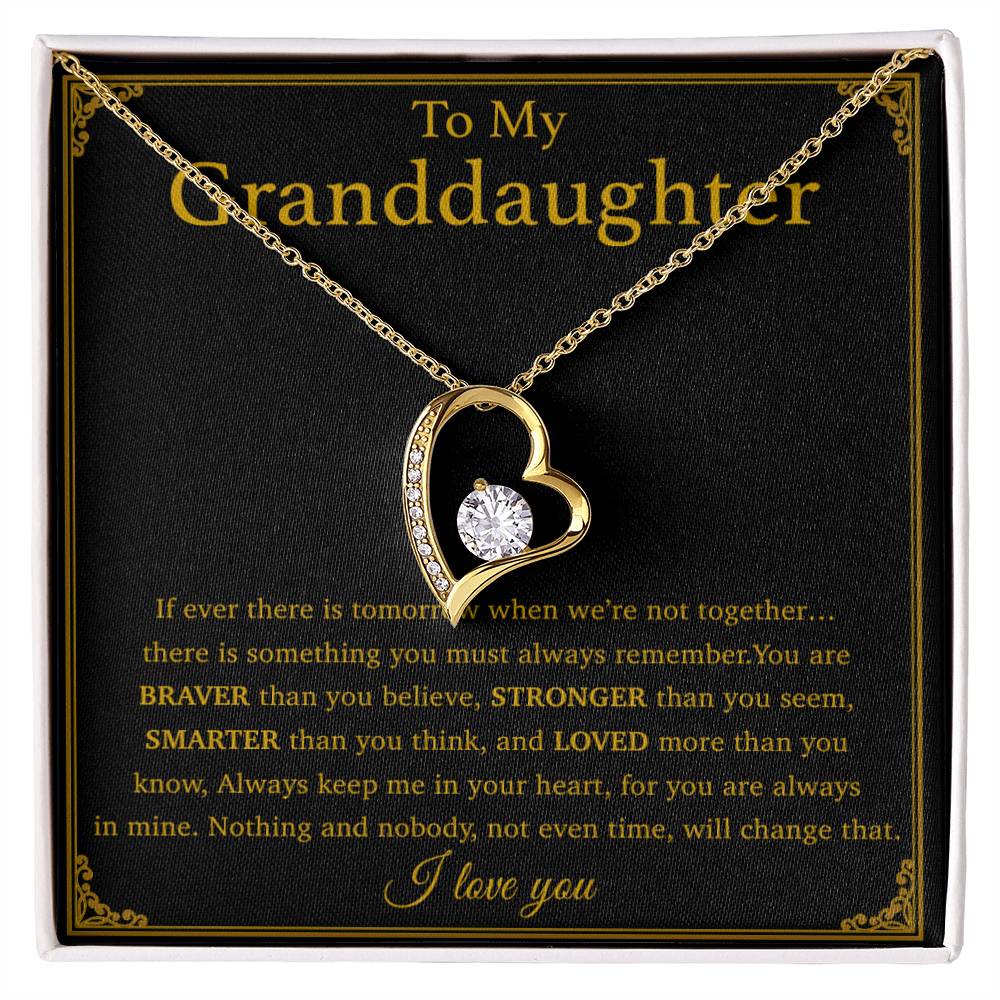 To My Granddaughter Necklace, Birthday Gift For Granddaughter, Birthday Gifts 29_8